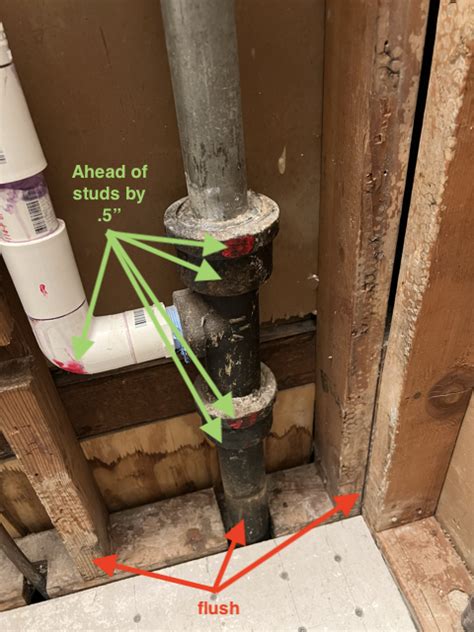 Plumbing How Can I Replace This Cast Iron Tee Without Increasing The