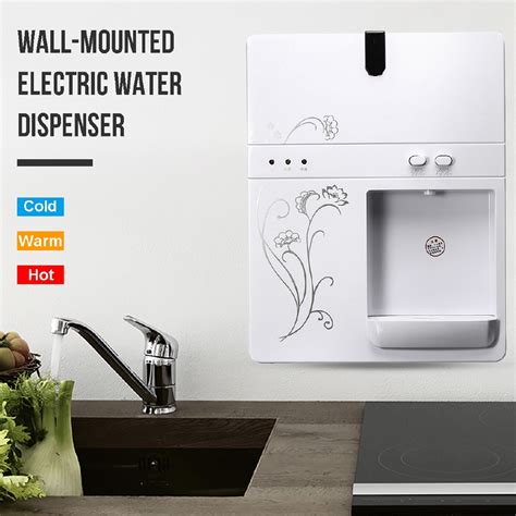 Wall Mounted Hot Cold Electric Water Dispenser Hot Water Boiling Machine Removable Drip Tray