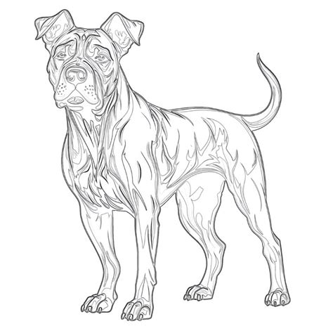 Dog Coloring Pages Realistic | Coloring Pages Mimi Panda