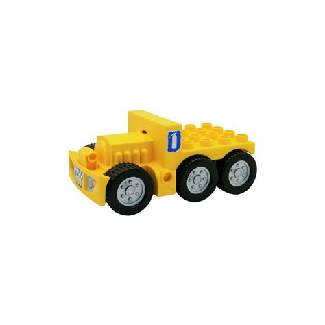 Duplo Truck Bottom 5 X 9 With Fire Extinguisher Sticker 47424 Brick