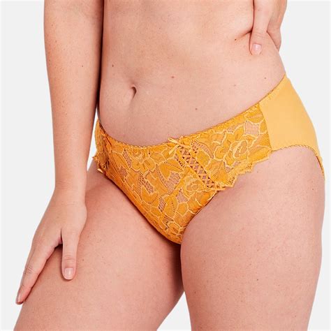 Culotte Devant En Dentelle Jaune Sans Complexe Lemon Curve