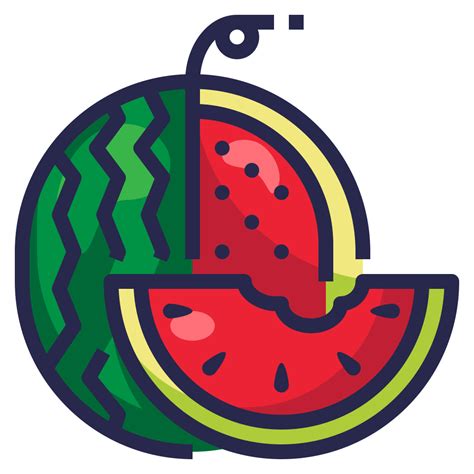 Watermelon Healthy Organic Food Fruit Icon Icon Free Download