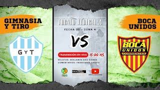 En Vivo Gimnasia Y Tiro Vs Boca Unidos By Eloro Edayfm