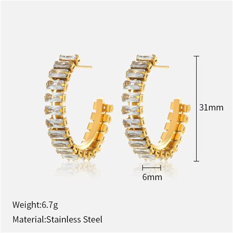 Elegant Fresh Water Pearl Hoop Earring For Women 18k Gold Plated