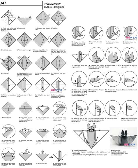 Origami Instructions Bat Folds Pinterest Origami Instructions