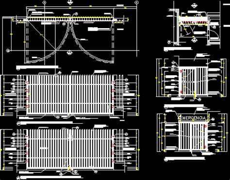 Porton De Ingreso En Autocad Librer A Cad Hot Sex Picture