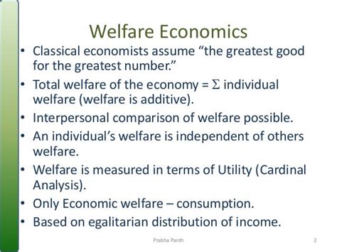 Welfare economics