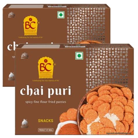 Bhikharam Chandmal Chai Puri Maida Namkeen Tea Snacks Indian