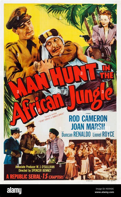 SECRET SERVICE IN DARKEST AFRICA, (aka MAN HUNT IN THE AFRICAN JUNGLE ...