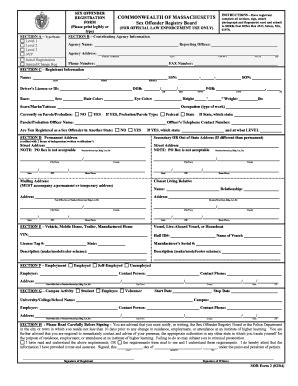 Sex Offender Registry Template Complete With Ease Airslate Signnow