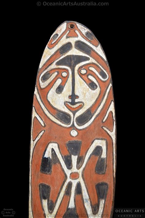 A Fine Old New Guinea Gope Spirit Board Papuan Gulf Area Papua New Guinea