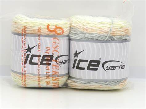 Cakes Splash Light Grey Light Salmon Light Yellow White Cakes Yarns