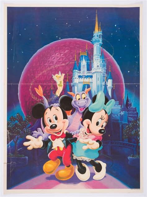 1985 EPCOT Poster with Figment, Mickey, and Minnie - ID ...