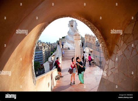 Spain Catalonia Barcelona Passeig de Gràcia Casa Milà better known