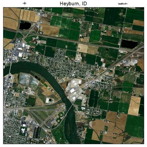 Aerial Photography Map of Heyburn, ID Idaho