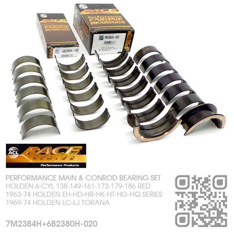 Acl Race Main And Conrod Bearings Set 0 020 Under [holden 6 Cyl 138 149