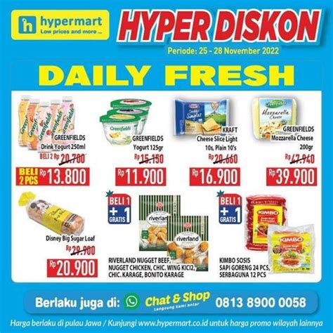 Harga Promo Jsm Hypermart Mulai Hari Ini November Ini Katalog