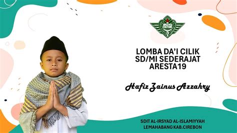 Lomba Da I Cilik LODACIL ARESTA 19 Tingkat SD MI Sederajat Oleh