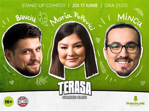 Bilete Stand up cu Maria Mincu și Banciu pe terasa ComicsClub 17