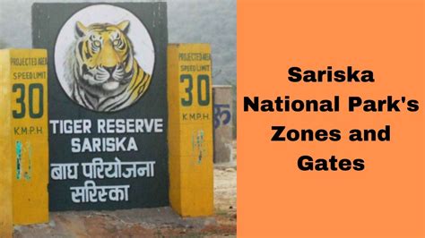 Sariska Safari Entry Gates And Different Kind Of Zones Zones And