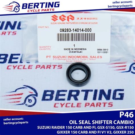 Sgp Oil Seal Shifter Cambio Suzuki Raider 150 Carb Fi Gsx S150 Gsx R150 Gixxer 150 250 Genuine