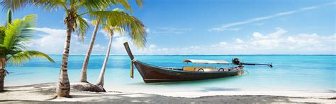 Tropical Beach Panorama Wallpapers Wallpaper Cave