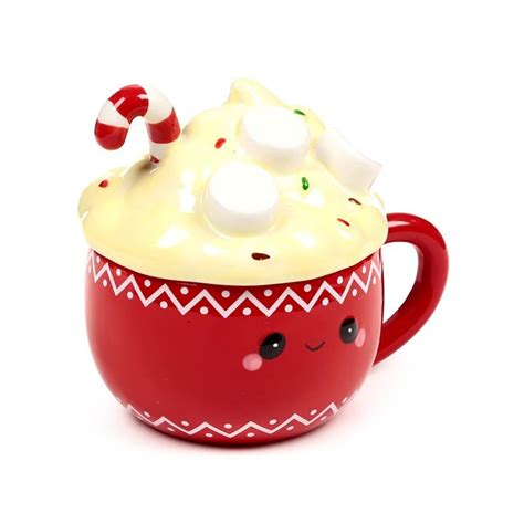 KAWAII Hot Chocolat Mug 11oz 3D Lid ShopForGeek Taza Puckator