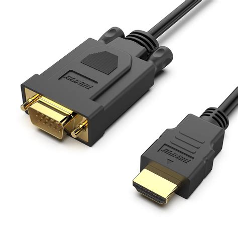 Benfei Hdmi To Vga 6 Feet Cable Uni Directional Hdmi Source To Vga