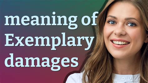 Exemplary Damages Meaning Of Exemplary Damages Youtube