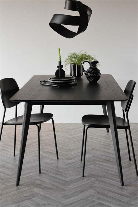 Modern Black Dining Table