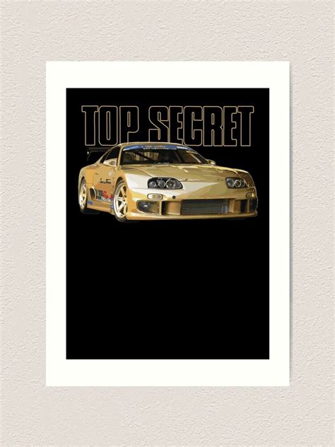 Top Secrets Smokey Nagata Supra Mk4 2JZ GTE RB26 Art Print By