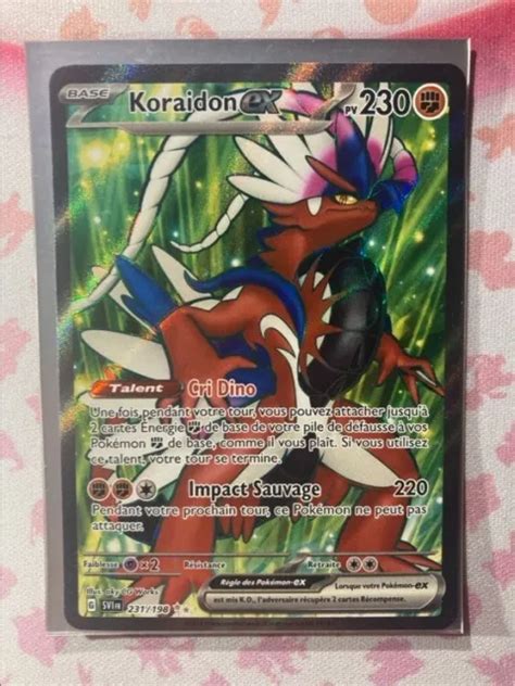 CARTE POKEMON Ecarlate Et Violet Koraidon EX 231 198 NEUF FR EUR