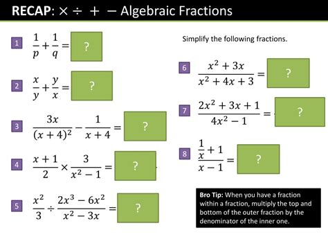 Ppt C3 Chapter 1 Algebraic Fractions Powerpoint Presentation Free Download Id 6819430