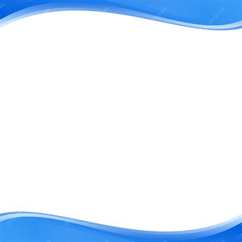 Header And Footer Wavy Blue Vector Design Shape Headers Curve