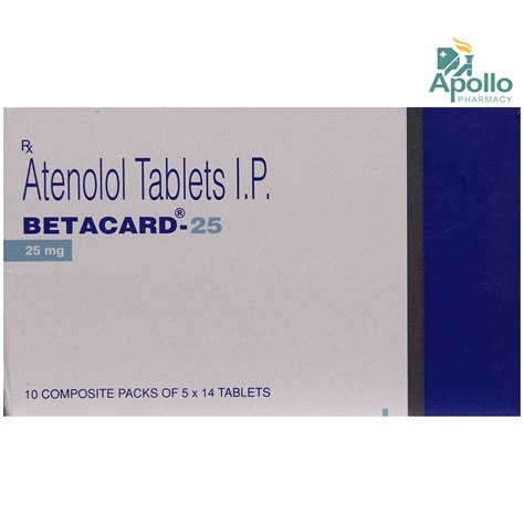 Betacard 25 Tablet 14 S Price Uses Side Effects Composition Apollo