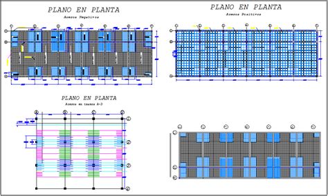 Ribbed slab plan structural detail dwg file - Cadbull