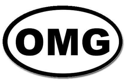 OMG Oval Sticker - Pro Sport Stickers