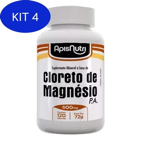 Kit Cloreto De De Magnesio Pa Capsulas Mg Apisnutri