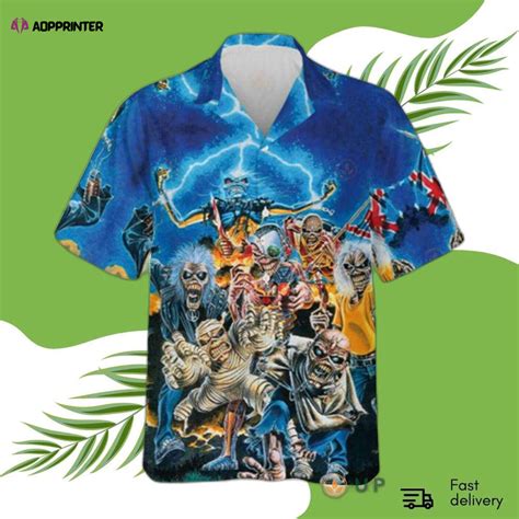 Iron Maiden Horror Hawaiian Shirt Aopprinter