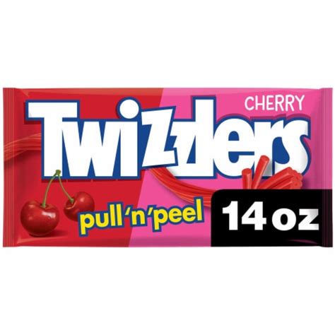 Twizzlers Pull N Peel Cherry Flavored Licorice Style Candy Bag 1 Bag