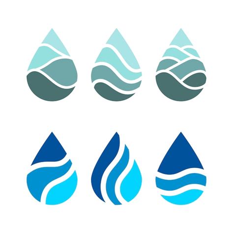 Premium Vector Water Droplet Logo Vector Illustration