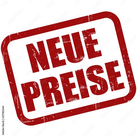 Grunge Stempel Rot Neue Preise Stock Illustration Adobe Stock