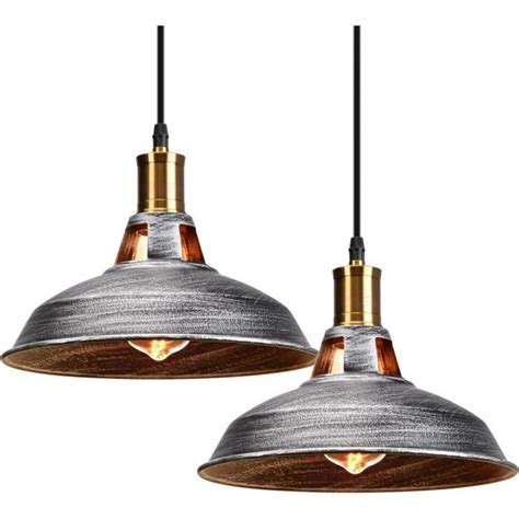 Lot De Suspension Luminaire Industrielle Cm R Tro Lustre