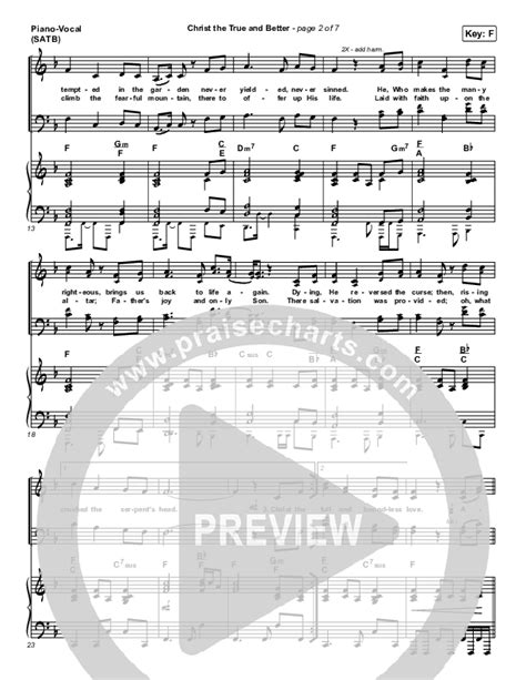 Christ The True And Better Sheet Music PDF Keith Kristyn Getty