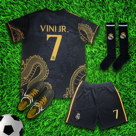 Madrid Vini Jr 7 Gold Black Dragon Limited Special Edition Soccer