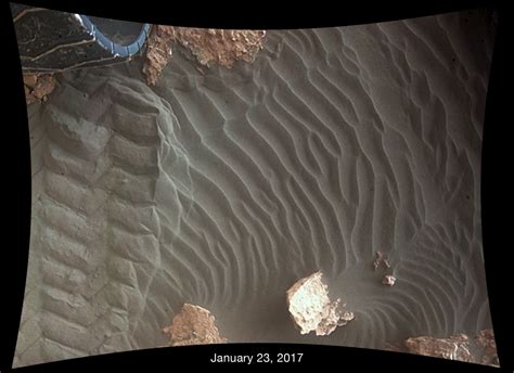 Sand Moving Under Curiosity One Day To Next NASA Mars Exploration