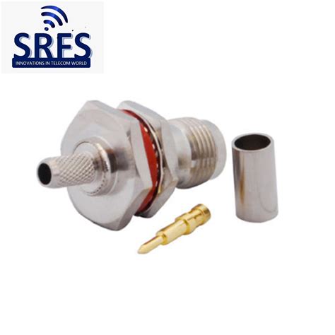 Rp Tnc Female Bulkhead Crimp Connector For Rg Rg Lmr