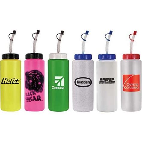 Sports Bottle with Flexible Straw (32 Oz.) | Personalized Water Bottles