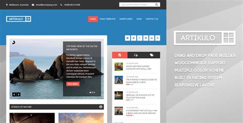 Artikulo Premium Magazine Theme Template Sharing