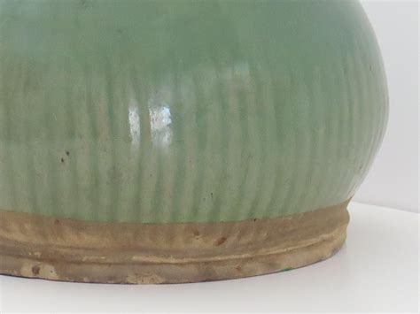 Chinese Stoneware Jar Celadon Fluted Detail Ming Dynasty Th To Th